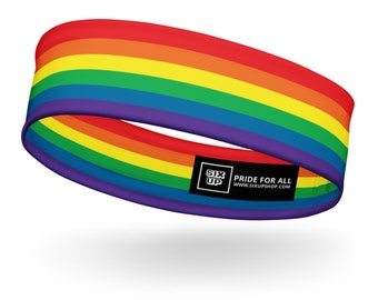 LGBTQA+ Gay Pride Soft, Stretchy Headband, Comfy, Moisture-wicking Perfect Gay Pridewear Workout Gear Queer Sweatband