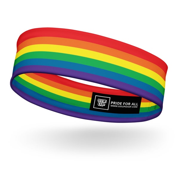 LGBTQA+ Gay Pride Weiches, dehnbares Stirnband, bequemes, feuchtigkeitsableitendes Perfektes Gay Pridewear-Trainingsgerät Queer Sweatband