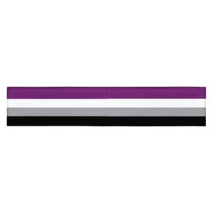 Weiches, dehnbares Stirnband für asexuelle Pride-Bewegung, bequem, feuchtigkeitsableitend, perfektes Sport- und Trainingsaccessoire für queere Menschen Bild 2