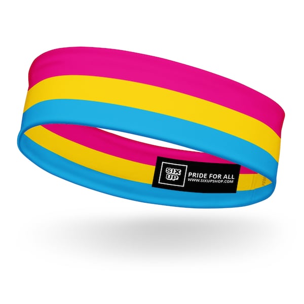 Pansexual Pride Soft, Stretchy Headband, Comfy, Moisture-wicking Perfect Pan Pridewear Workout Gear Queer Sweatband