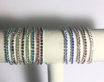 rhinestone stretch bracelet