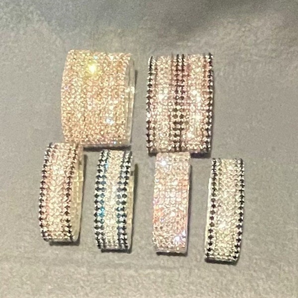 Rhinestone Rows Stretch Statement Bracelet , 12 Row Stretch Bracelet , 6 Row Crystal Rhinestone Stretch Bracelet ,Pageant Bracelet ,(Choose)