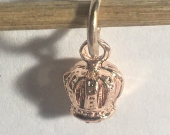 Sterling Silver 3D Royal Crown And Scepter Dangle Charm Bead For Bead Charm Bracelet Sterling Silver 3D Royal Crown And Scepter Dangle Charm Bead For Bead Charm Bracelet