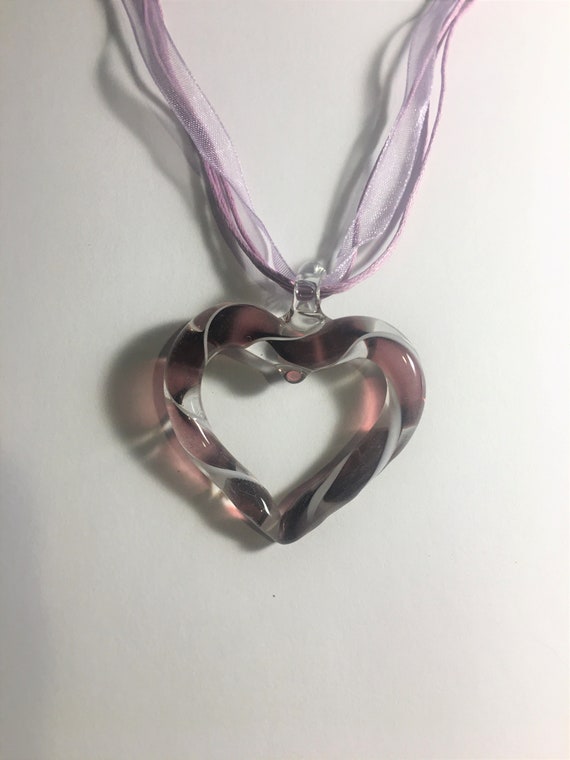 Purple & Green Open Heart Purple & Green Open Heart