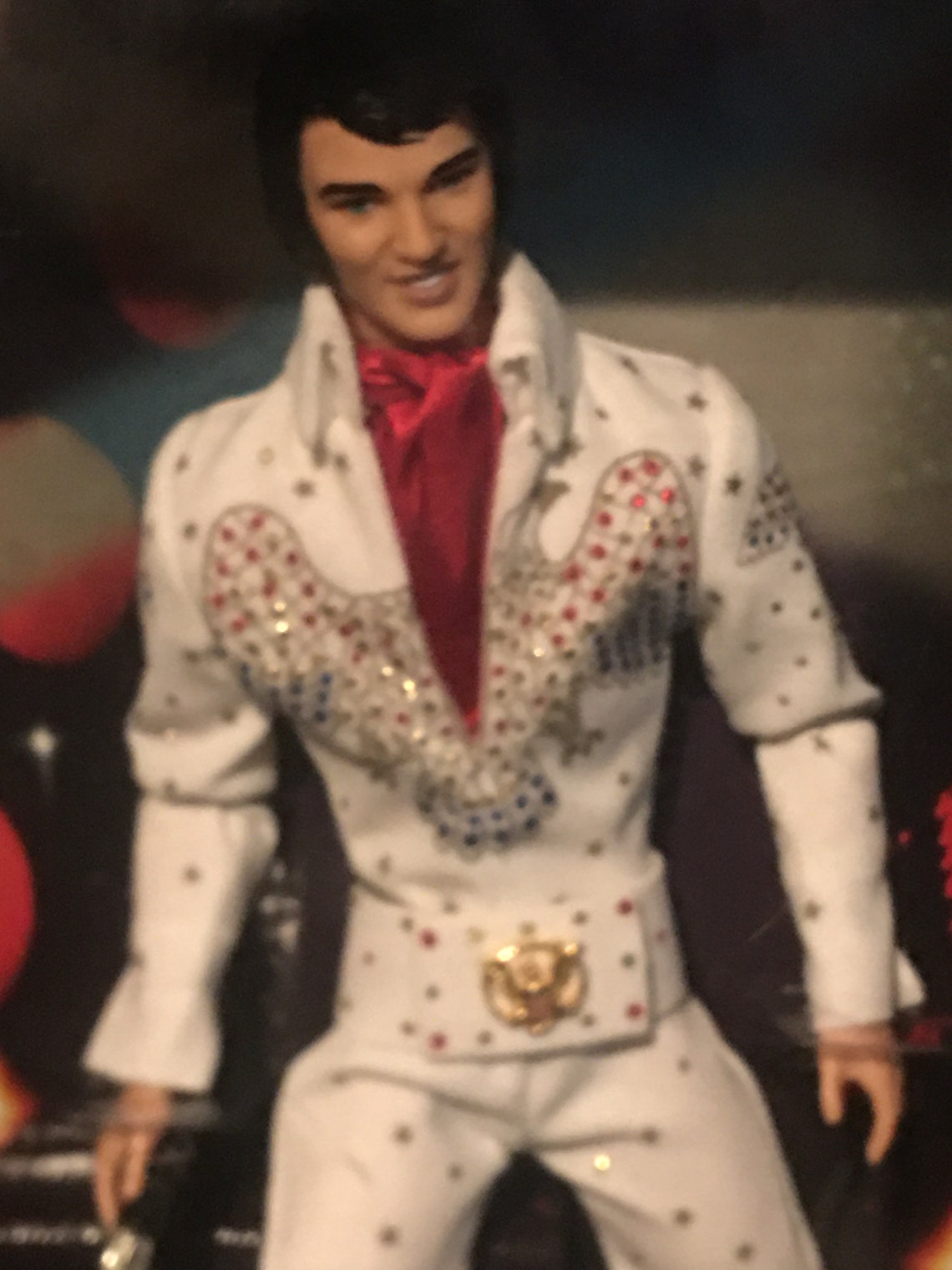 Vintage ELVIS White Eagle Jumpsuit Doll Timeless treasures Etsy