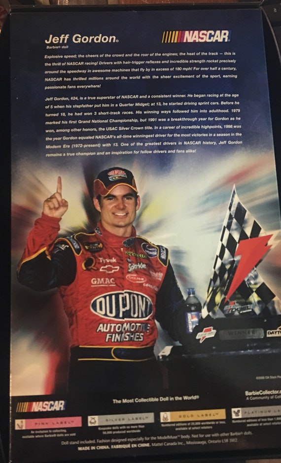 Jeff gordon barbie doll sale
