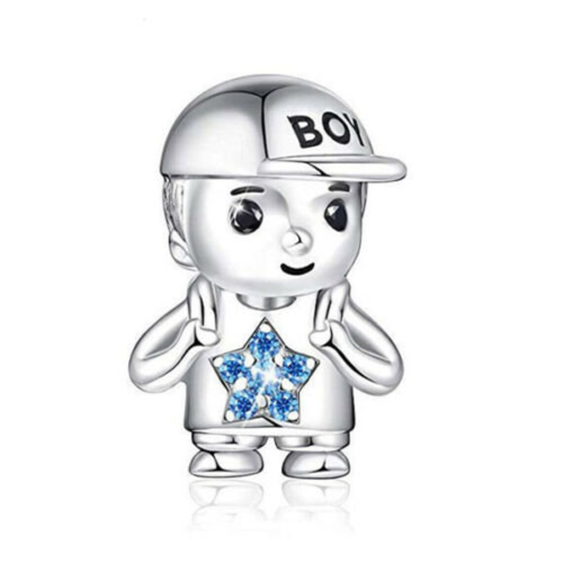 Pandora Style Boy Charm Baseball Hat Boy Charm Girl Charm Etsy