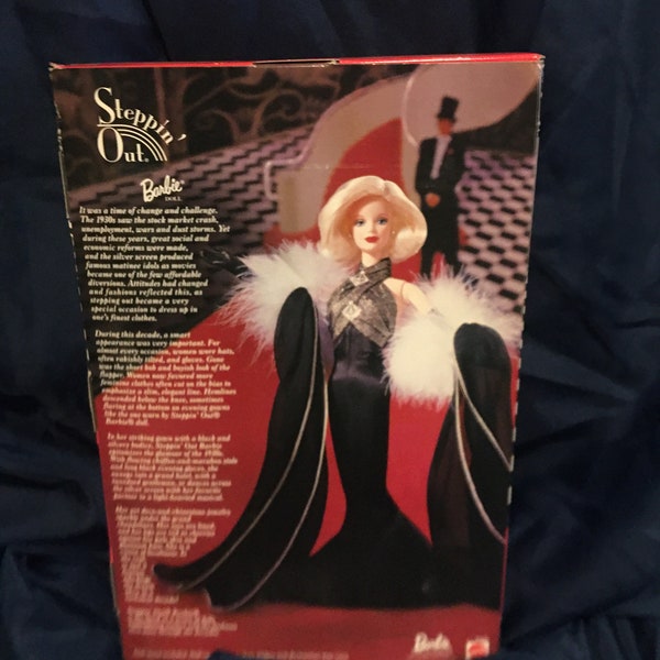 Vintage Steppin' Out Barbie Doll , Great Fashions Of The 20th Century , Collector Ed,  Comes with Certificate of Authenticity ,NRFB