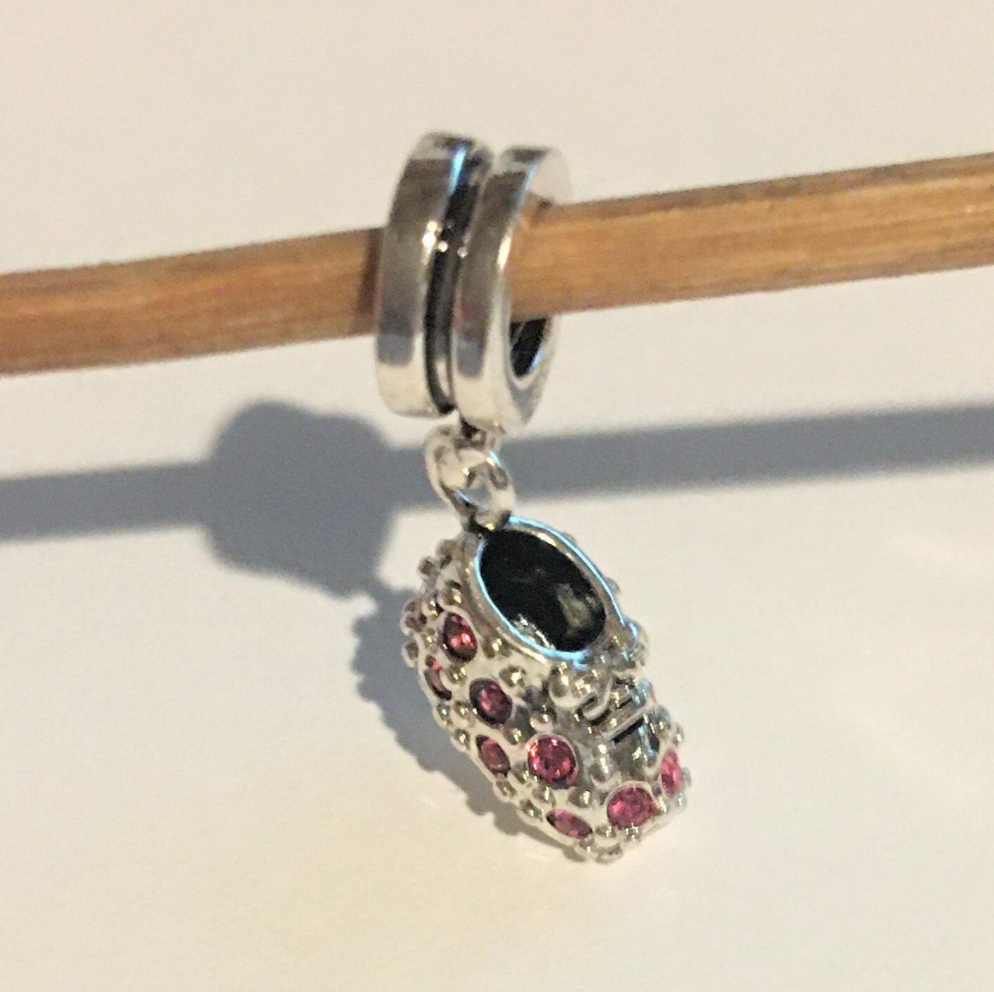 Pandora Style Dangling Baby Girl Pink CZ Shoe Charm Baby Etsy UK