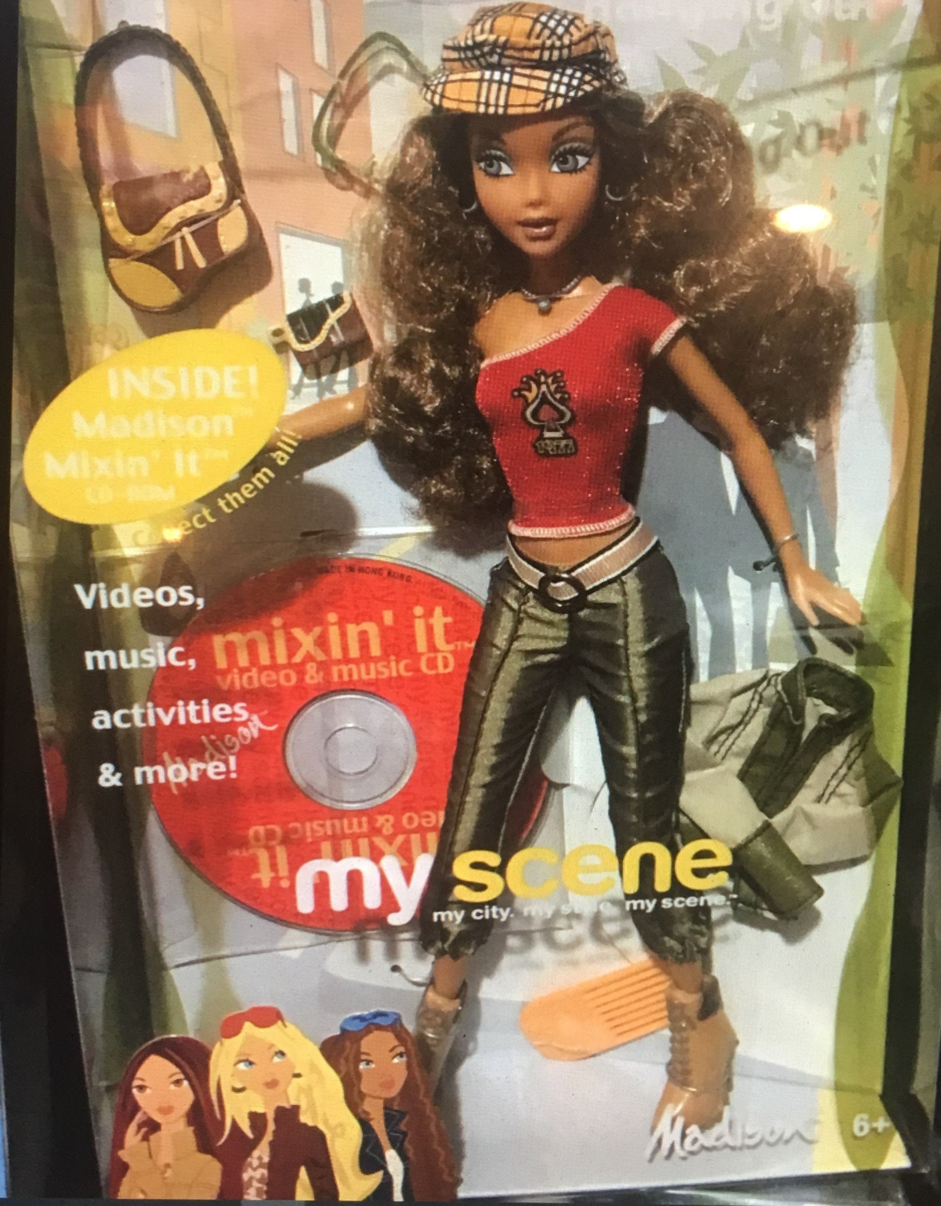 My Scene Barbie Doll , Hanging Out Madison Barbie Doll , accessories, Mixin  it CD