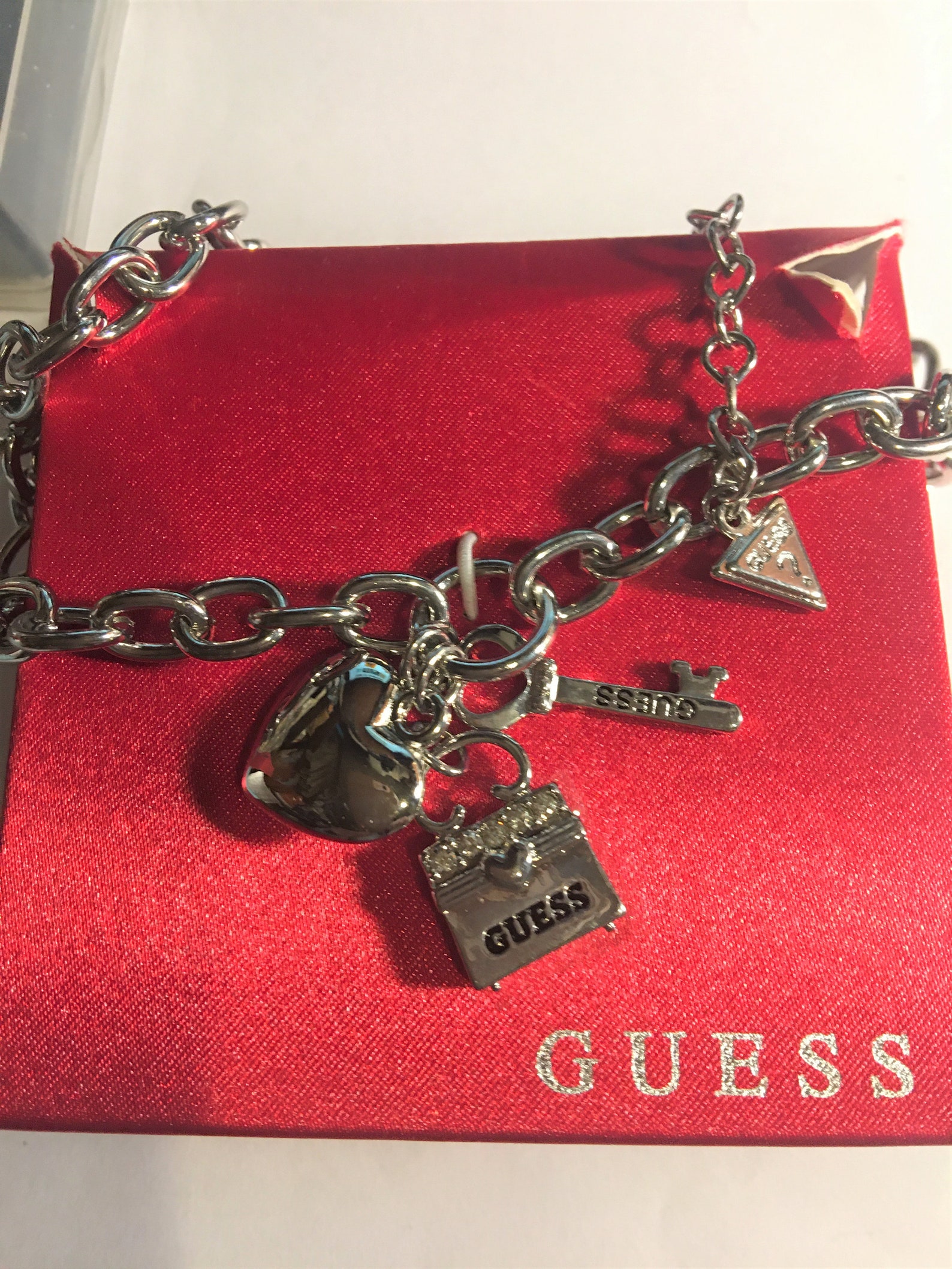 Vintage Guess Charm Necklace Guess Pocketbook/bag Charm Etsy