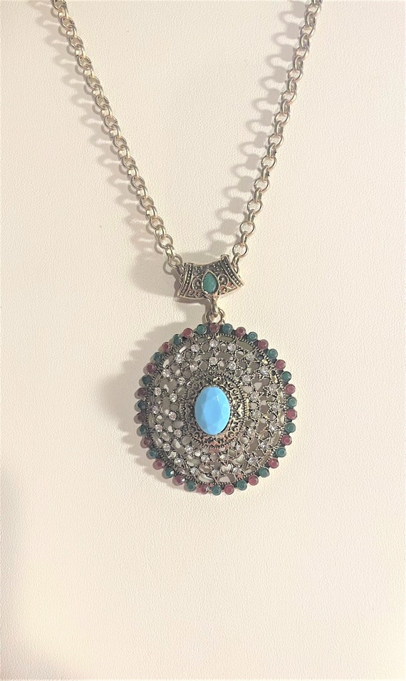 Vintage Betsey Johnson Medallion Necklace  , State