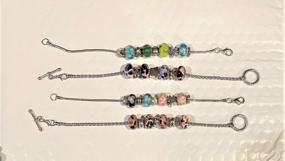 Glass beads for sale pandora style bracelets