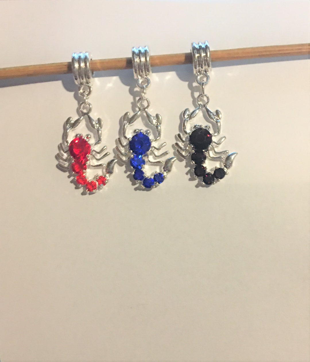 Crystal Scorpion Charm Fits Pandora Bracelets , Scorpion Dangle Charm