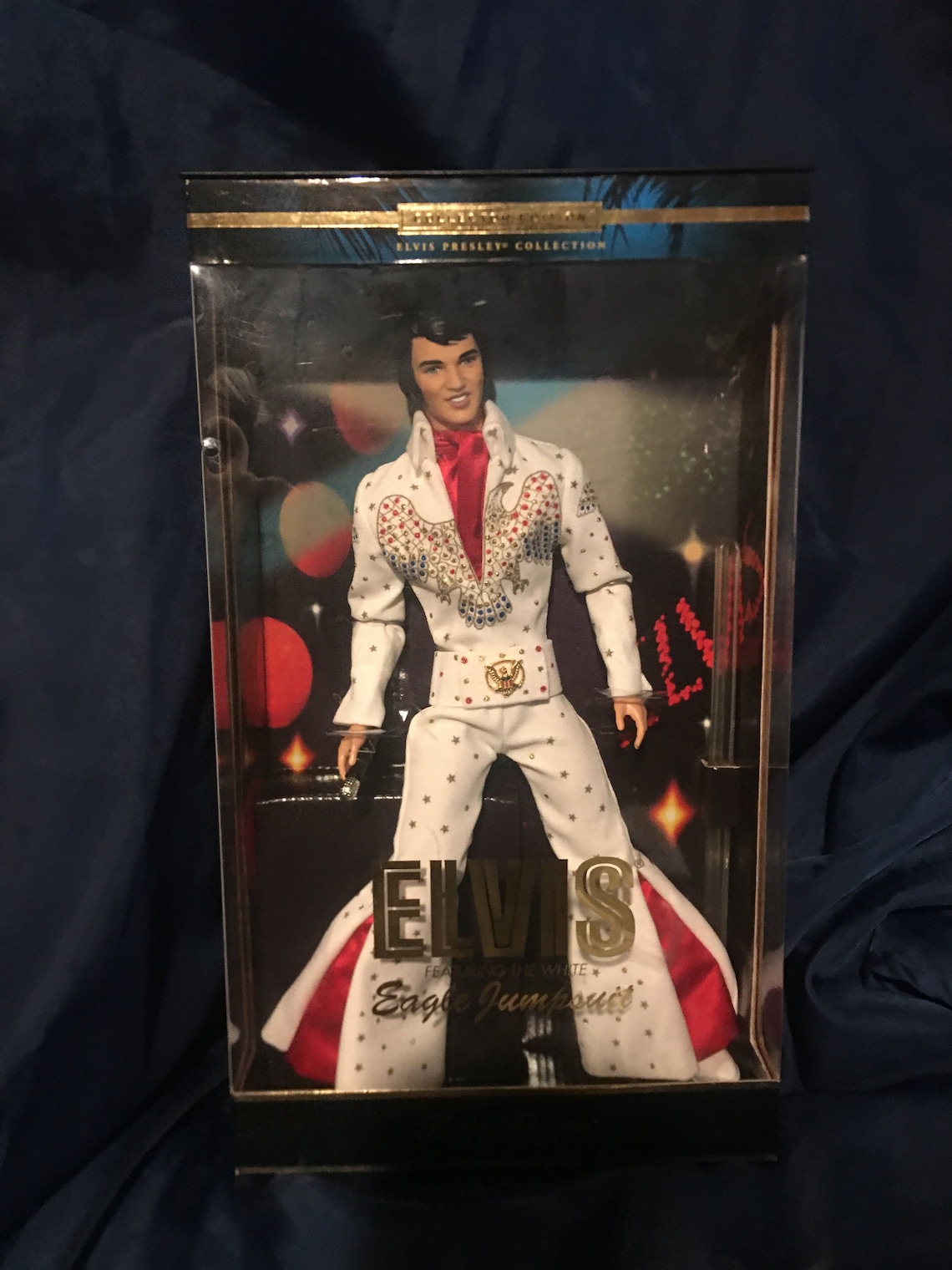 Vintage ELVIS White Eagle Jumpsuit Doll Timeless treasures Etsy