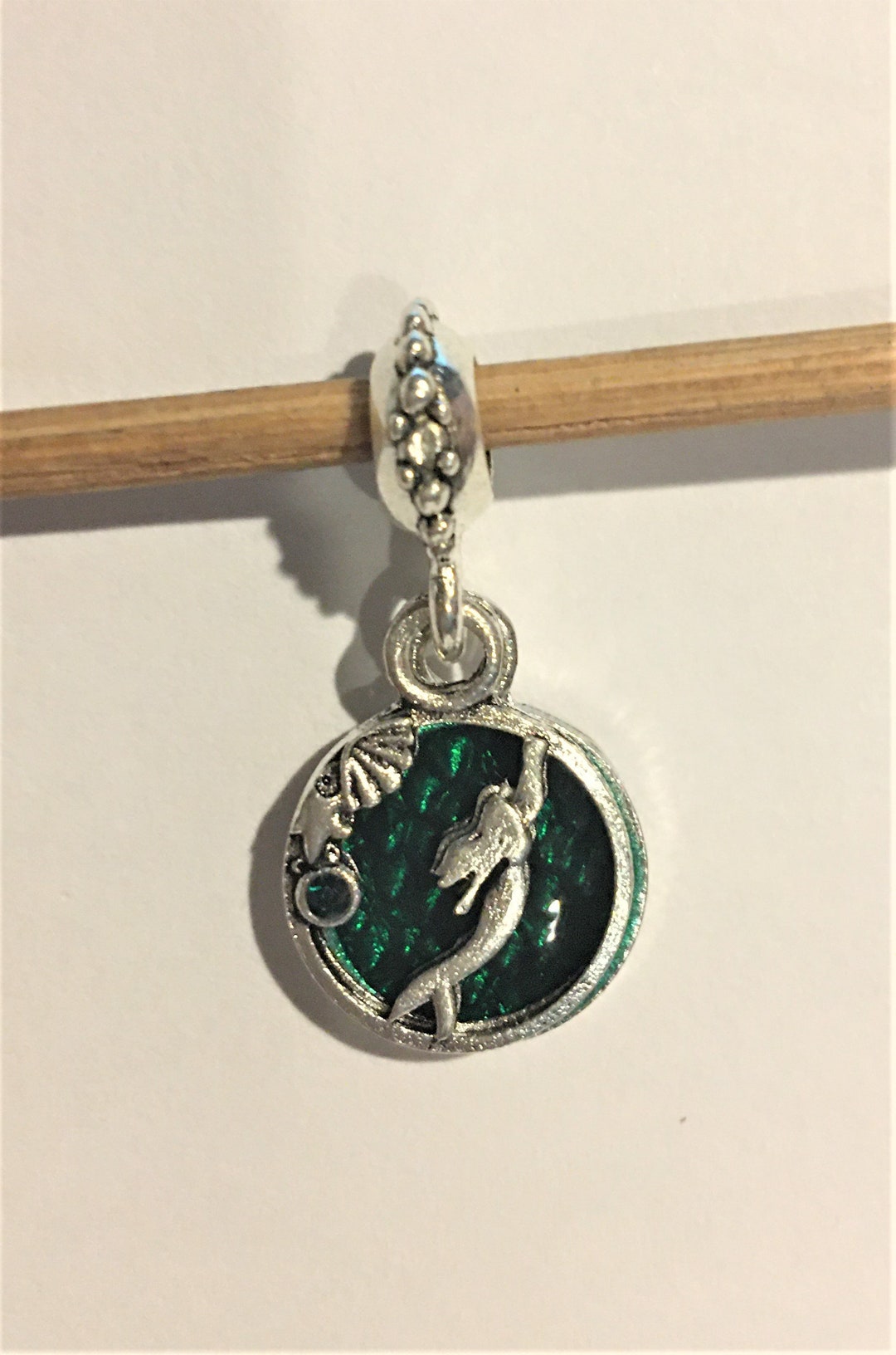 Little Mermaid Charm Fits Pandora Bracelets , Ariel Dangle Charm , Silver -   Norway