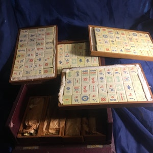 Japanese Mahjong Set Vtg Traditional Tile Game Handle Case JK174, Online  Shop