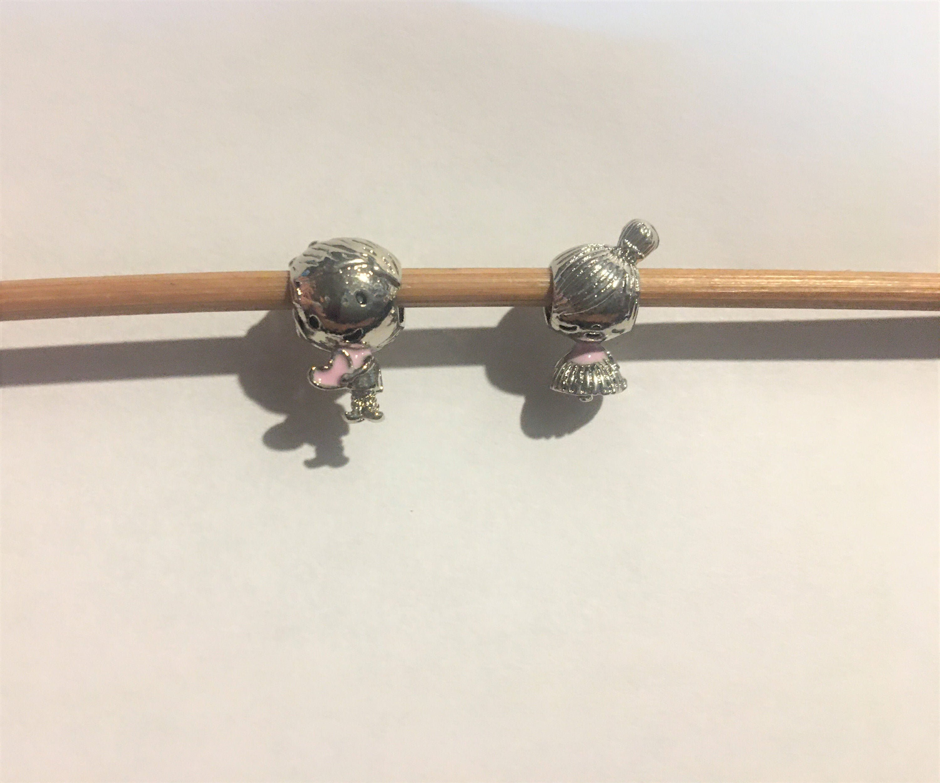 Pandora Style Set of 2 Boy and Girl Love Charm Boy Charm Etsy