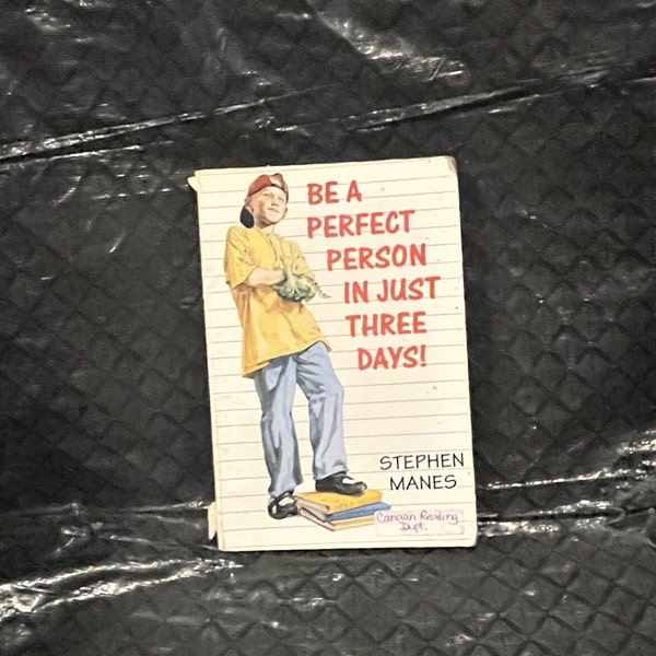 Be a perfect Person in Just Three Days Book , Humorous Stories , Juvenile Fiction , Chapter book , by Stephen Manes