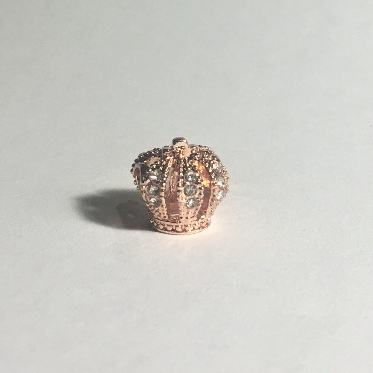 Pandora crown shop charm rose gold