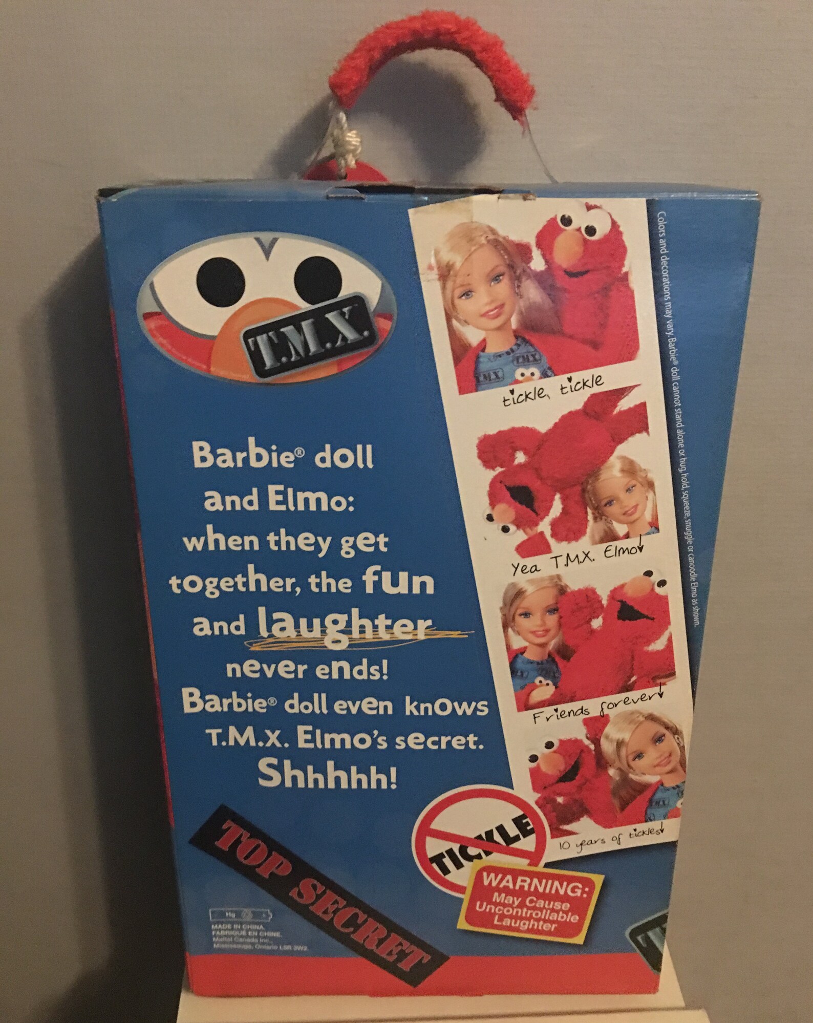 Barbie TMX ELMO Barbie Doll Tickle Me Sesame Street NRFB | Etsy