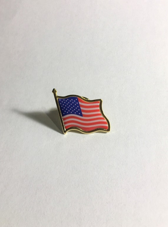 Patriotic USA Flag Lapel Pin Patriotic Lapel Pin American - Etsy