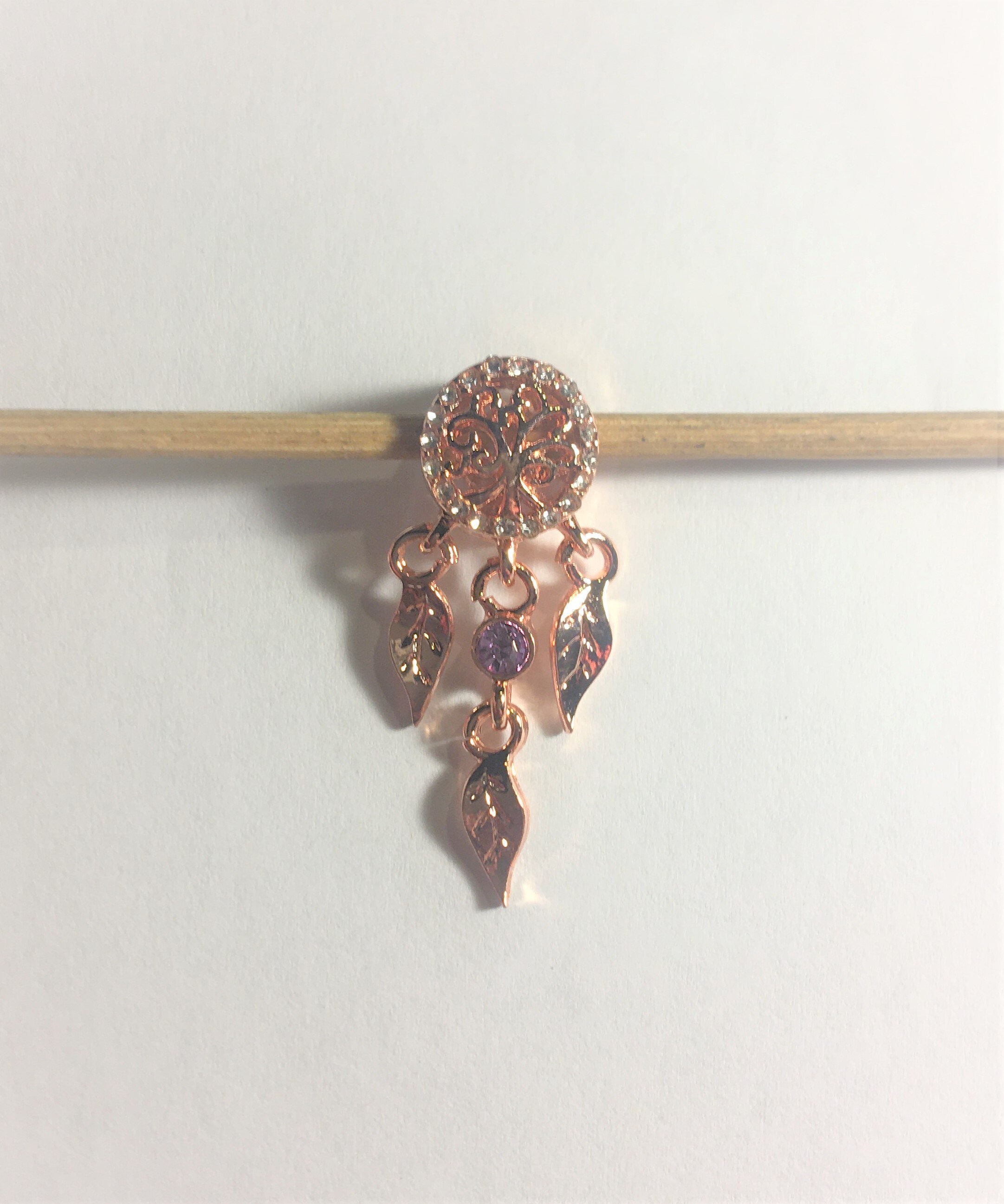 Pandora Style Dream Catcher Charm Rose 