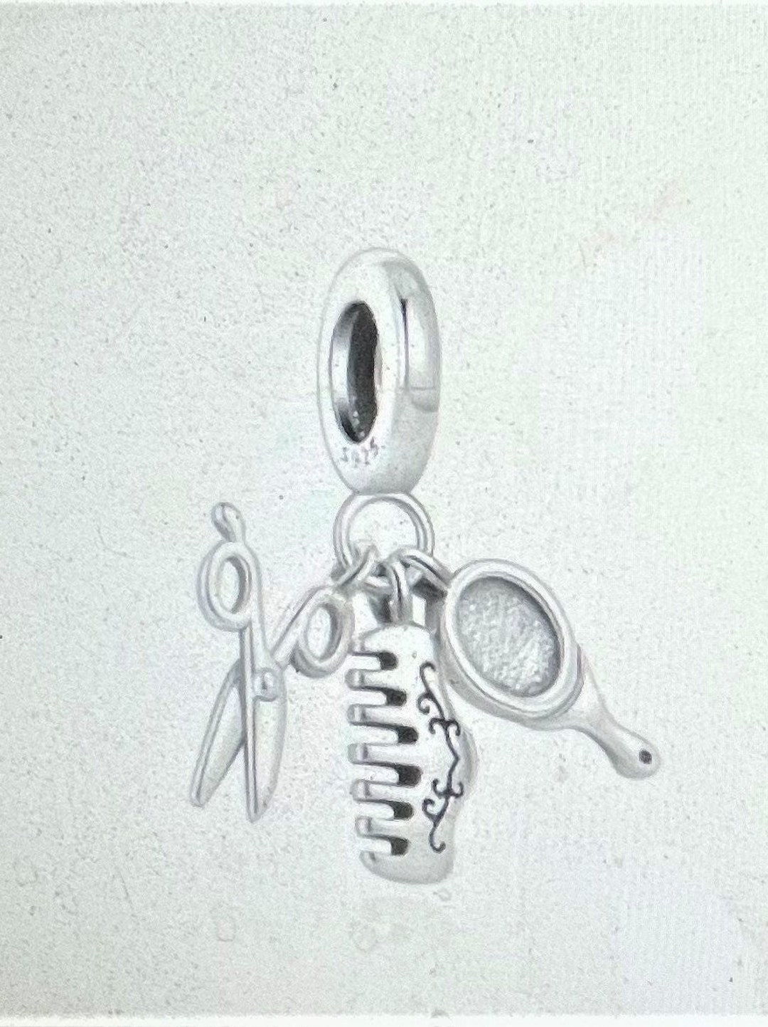 Hair Stylist Charm Fits Pandora Bracelet , Hairdresser Charm , Scissors