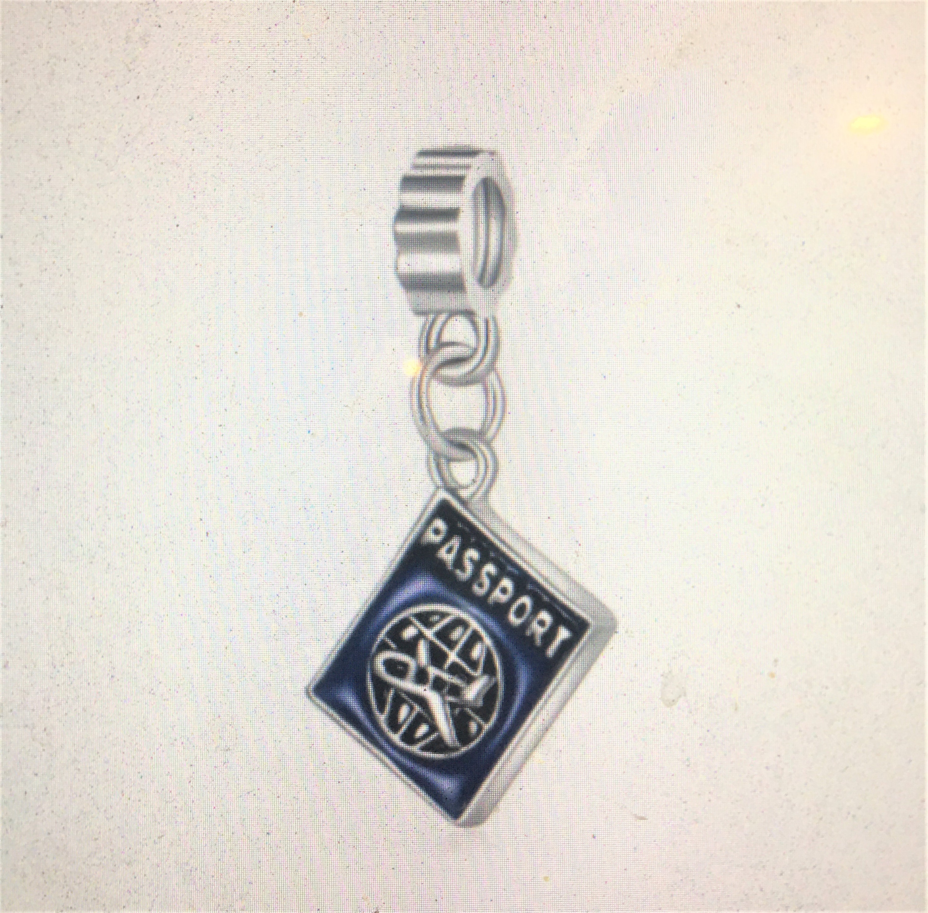 Pandora Style Passport Charm Blue Passport Travel Dangle Etsy