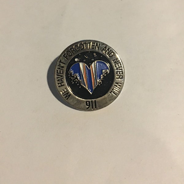 USA PIN ,  We Haven't Forgotten and We Never Will 9-11  Lapel  Pin, Twin Towers Lapel Pin , 911 Lapel Pin , September 11th Pin , America Pin
