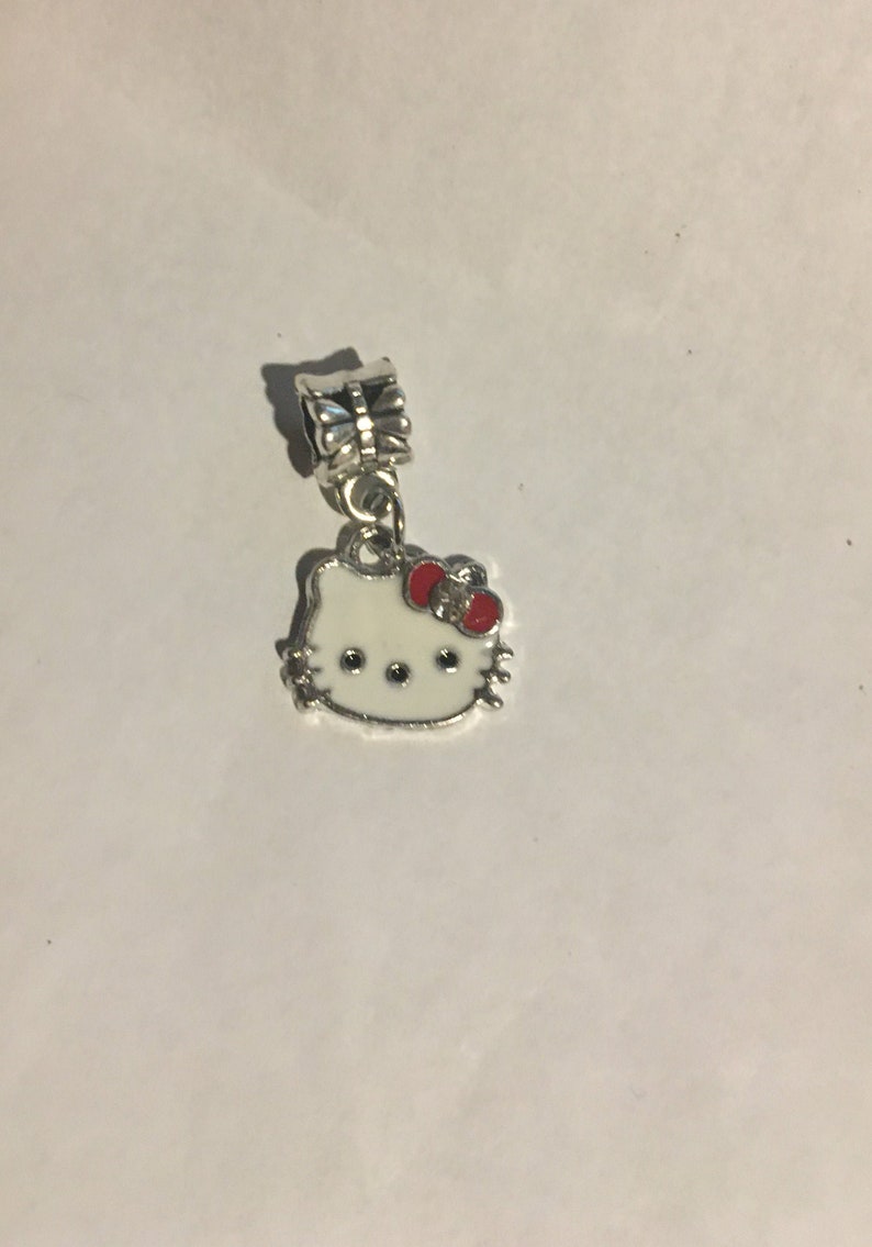 Pandora Style Hello Kitty Dangle Charm Bead fits Pandora and Etsy