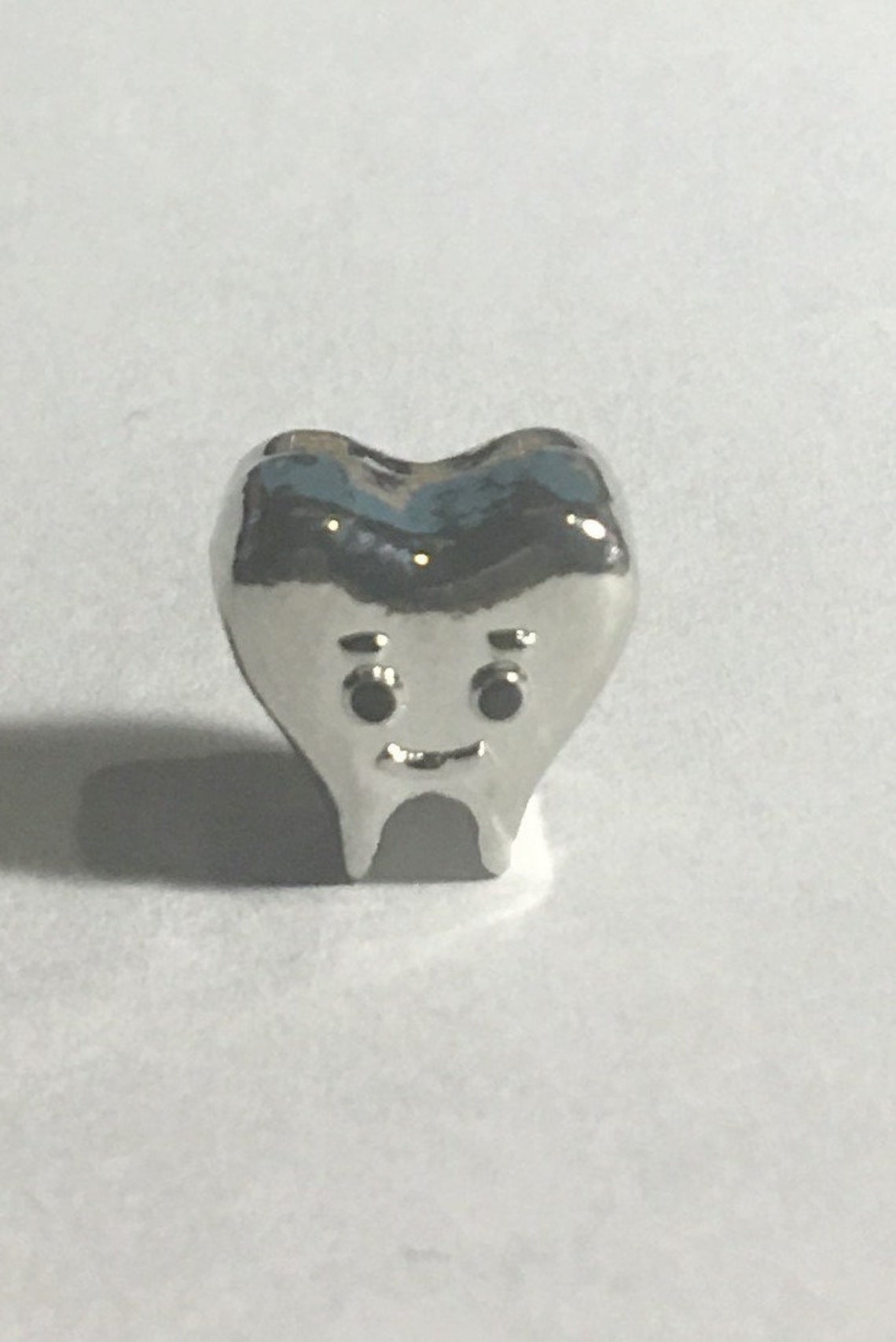 Pandora Style Tooth Charm Tooth Face Charm Silver Tooth Etsy