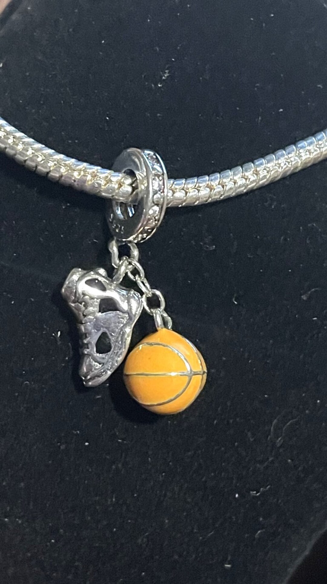 Basketball Charm Fits Pandora Bracelets Basketball Charm Etsy