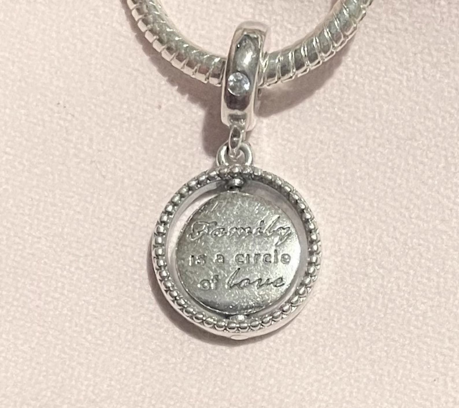 Spinning Family Tree Dangle Charm , for Pandora Bracelets , Family is a ...