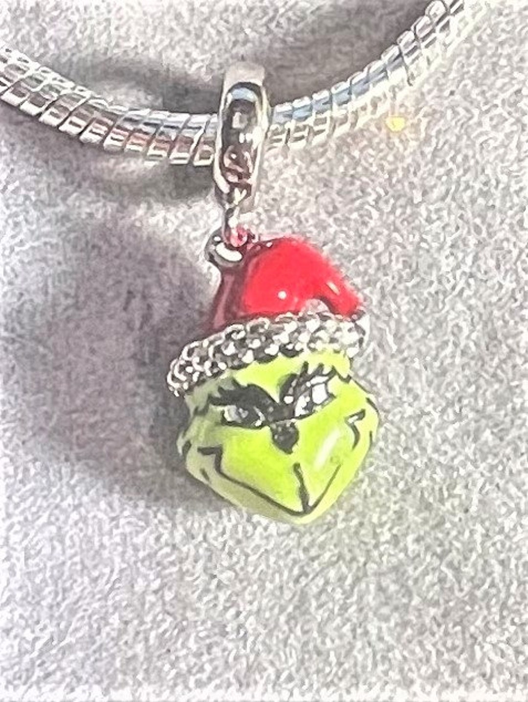 925 Sterling Silver Charm for Pandora Bracelets The Grinch