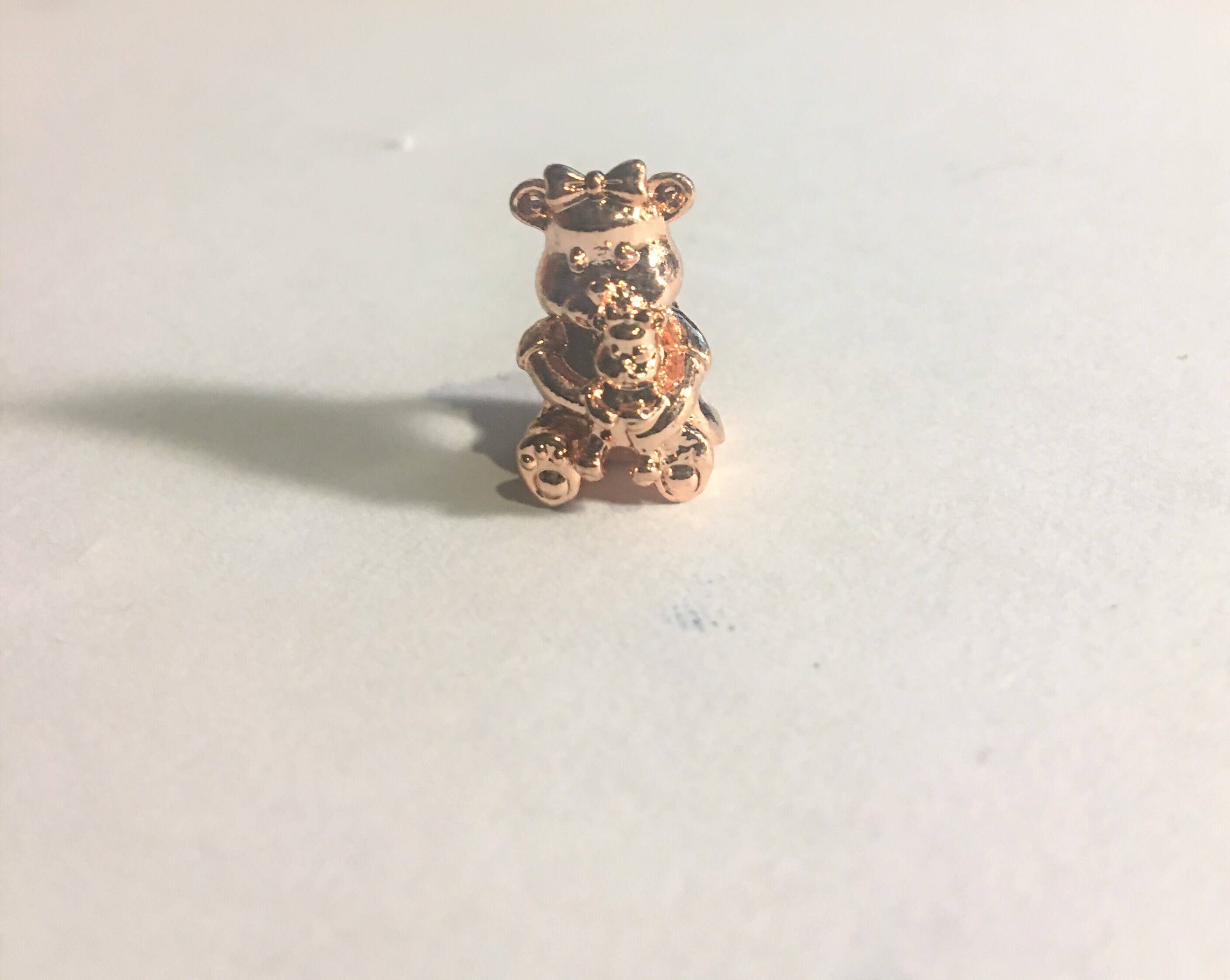 Pandora gold bear charm discount