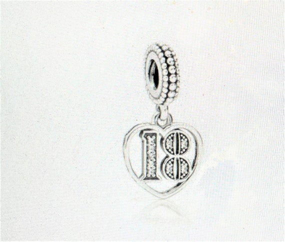 PANDORA Sterling Silver 18th Birthday Hearts Charm | Heart charm, Pandora  charm bracelet, Pandora