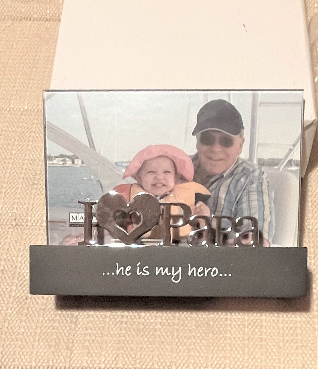 I Love My Papa Picture Frame I Love My Papa He is My Hero Etsy