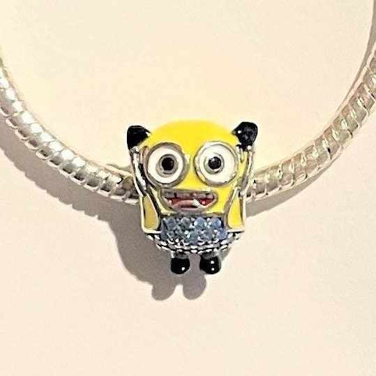 Minions Charms For Bracelet Pandora Style Charms Minions Bob Charm 925 Sterling Silver