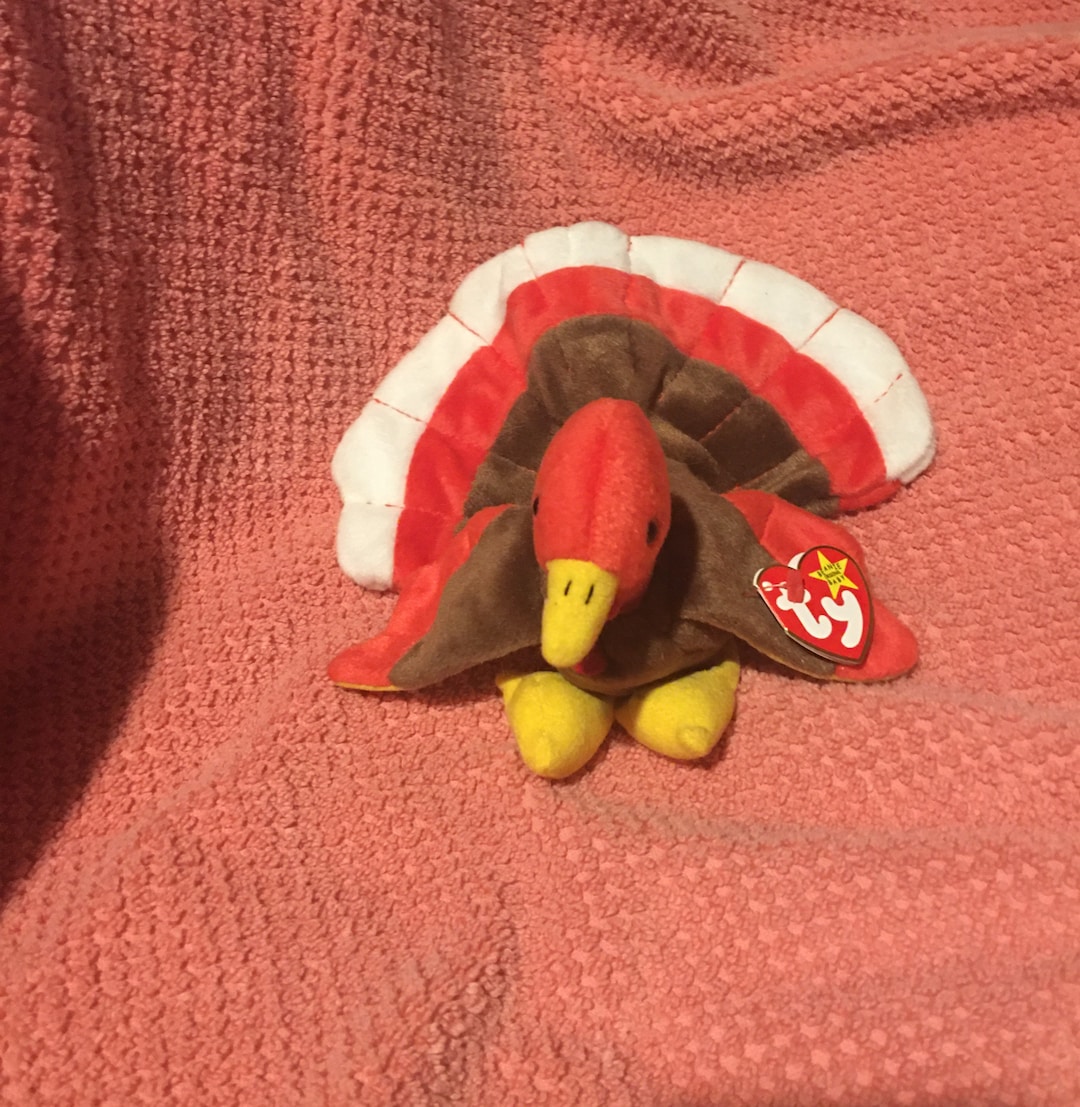 Gobbles Beanie Baby , RARE , Retired , Original Gobbles Turkey , TY Beanie Baby , ERRORS , 1996