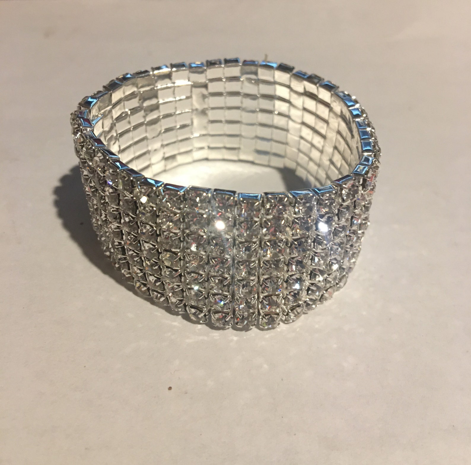 Crystal Rhinestone Stretch Bracelet 3 Row 4 Row 5 Row You Etsy