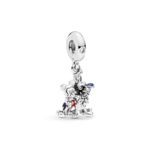 Disney Friends Charm Fits Pandora Bracelets Mickey Mouse Donald Goofy Dangle Charm Silver Disney Friends Forever Charm Etsy Canada