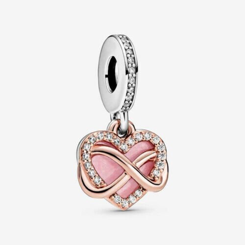 Fler®, Charme pour Bracelet Pandora, Fille, Garçon et Coeur - Love  Forever - Charm