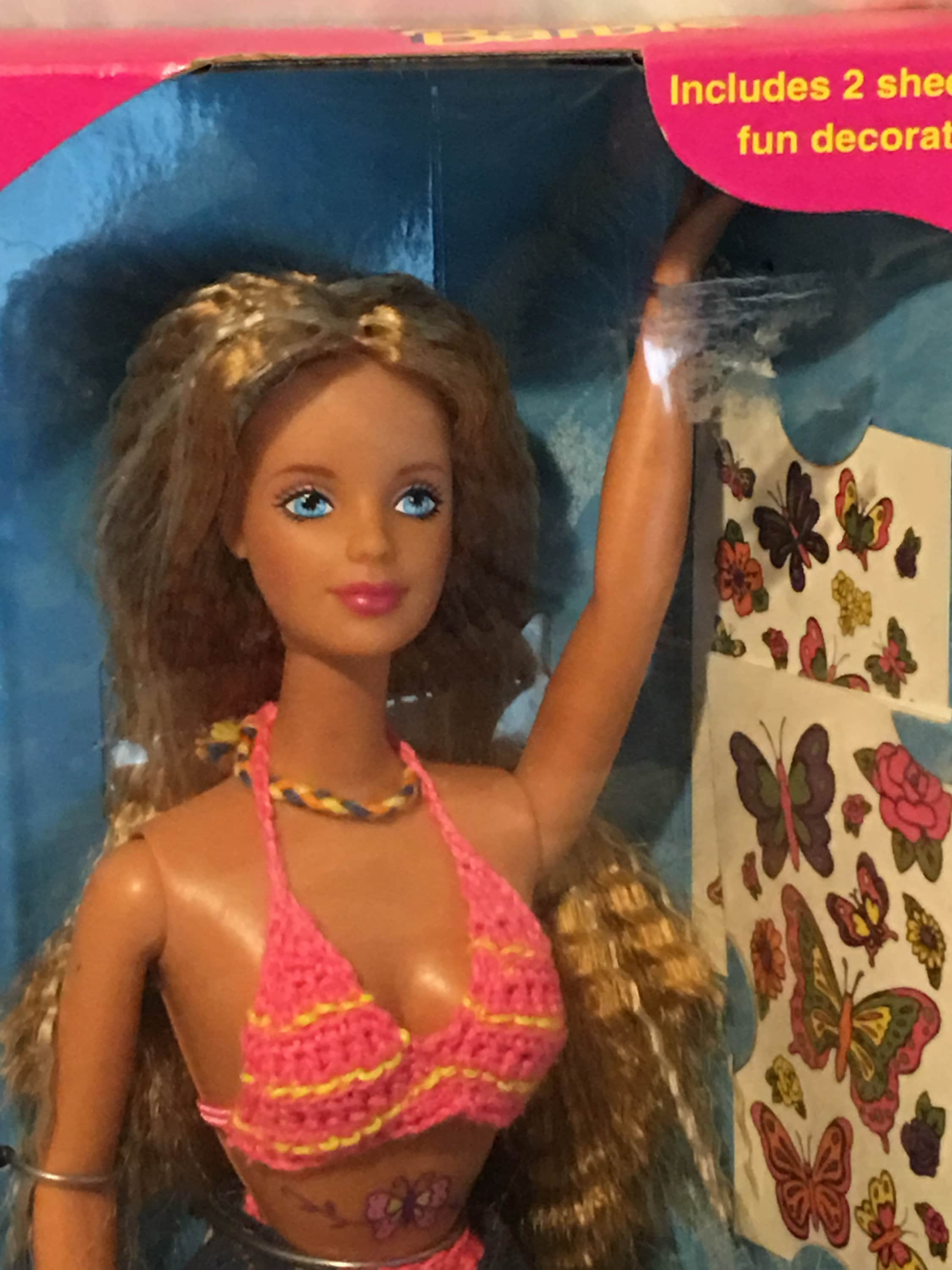 Decided to Debox this beauty Her hair is amazing Her swimsuit is so  detailed Her hair is so fun to brush I love her  rBarbie