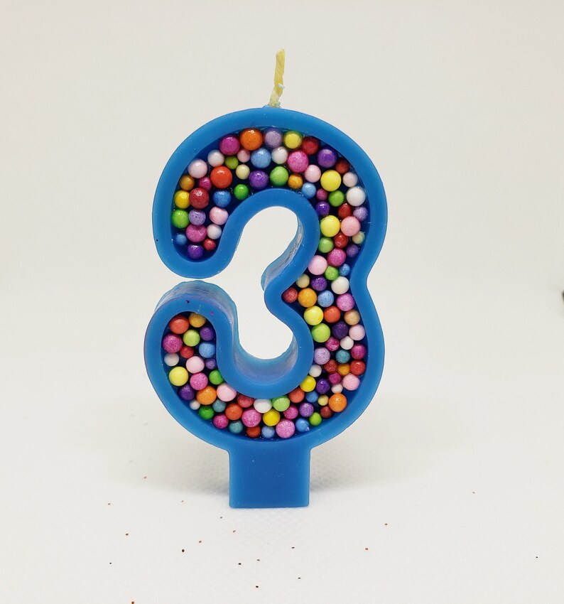 Organic Beeswax Birthday Candle Round Candle Handmade Etsy