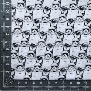 Disney Star Wars Trooper premium cotton fabric Fat Quarter, 1/4 Yard, 3/4 Yard, 1 Yard Shipping same day perfect for face masks