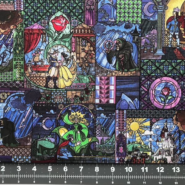 Stained Glass Fabric Etsy