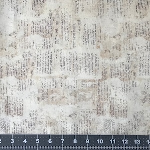 Precut Vintage newspaper premium quality cotton fabric for quilting projects, face masks, apparel etc.