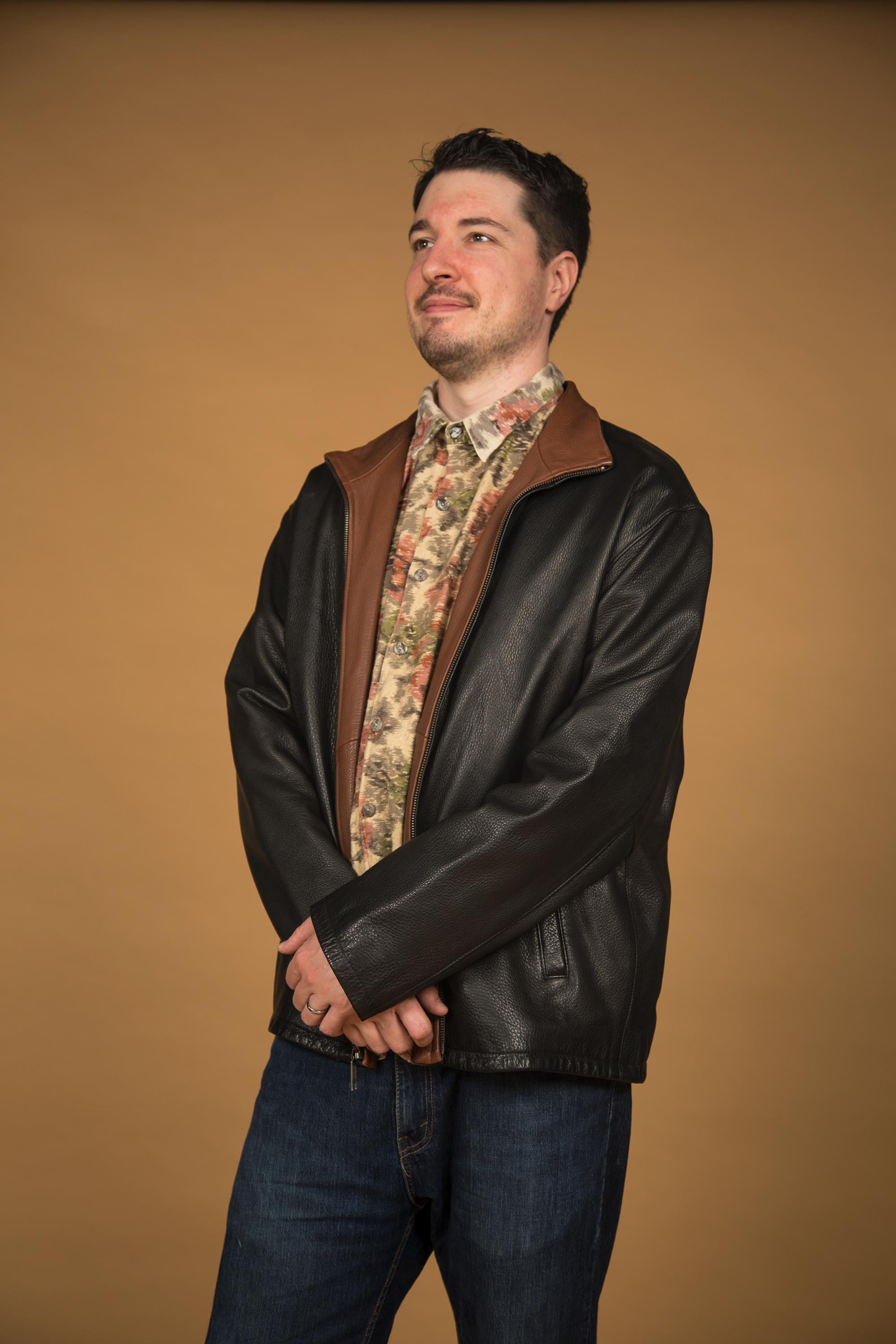 90's「PAUL STUART」Brown Leather Blouson Brown Vintage Leather Pant