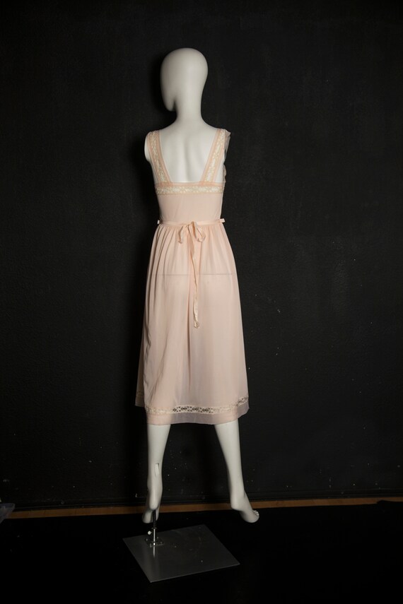 Beautiful 1960s Baby Pink Sheer Nightgown Neglige… - image 2